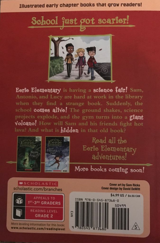 Eerie Elementary #4 The Science Fair Is Freaky! - Jack Chabert (Branches/Scholastic Incorporated - Paperback) book collectible [Barcode 9780545873680] - Main Image 2
