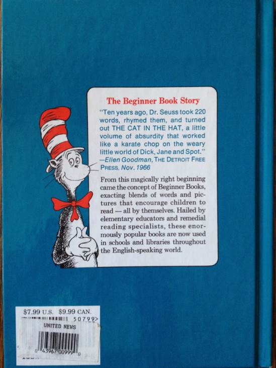 Dr. Seuss The Cat In The Hat Comes Back - Dr. Seuss (Random House Books for Young Readers - Hardcover) book collectible [Barcode 9780394900025] - Main Image 2