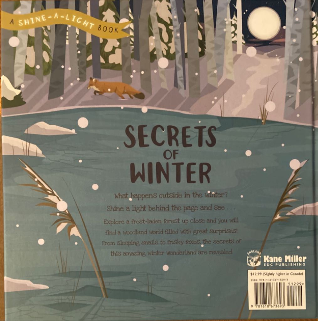 Shine-A-Light, Secrets Of Winter (Hibernation, Adaptation, Camouflage) - Carron Brown (Usbourne - Hardcover) book collectible [Barcode 9781610673693] - Main Image 2