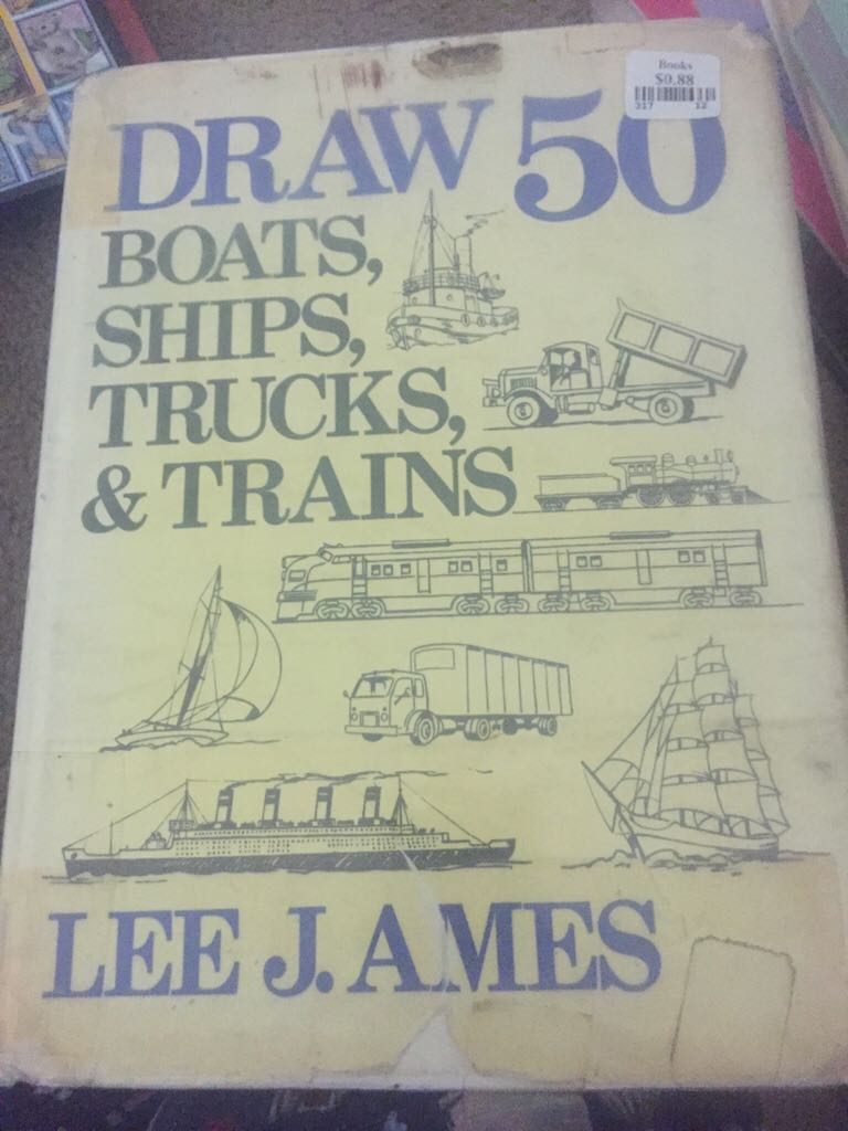 Draw 50 Boats, Ships, Trucks And Trains