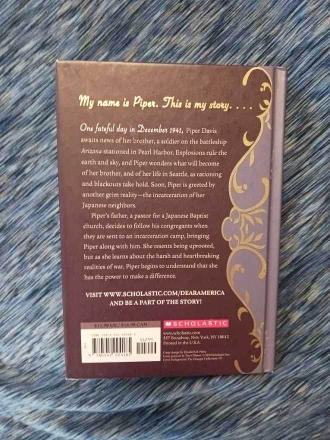 Dear America: The Fences Between Us - Kirby Larson (Scholastic Press - Hardcover) book collectible [Barcode 9780545224185] - Main Image 2