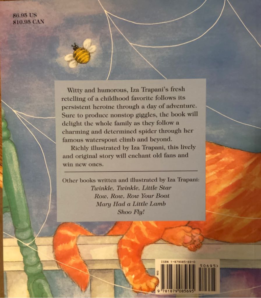 The Itsy Bitsy Spider - Iza Trapani (Whispering Coyote Press - Paperback) book collectible [Barcode 9781879085695] - Main Image 2