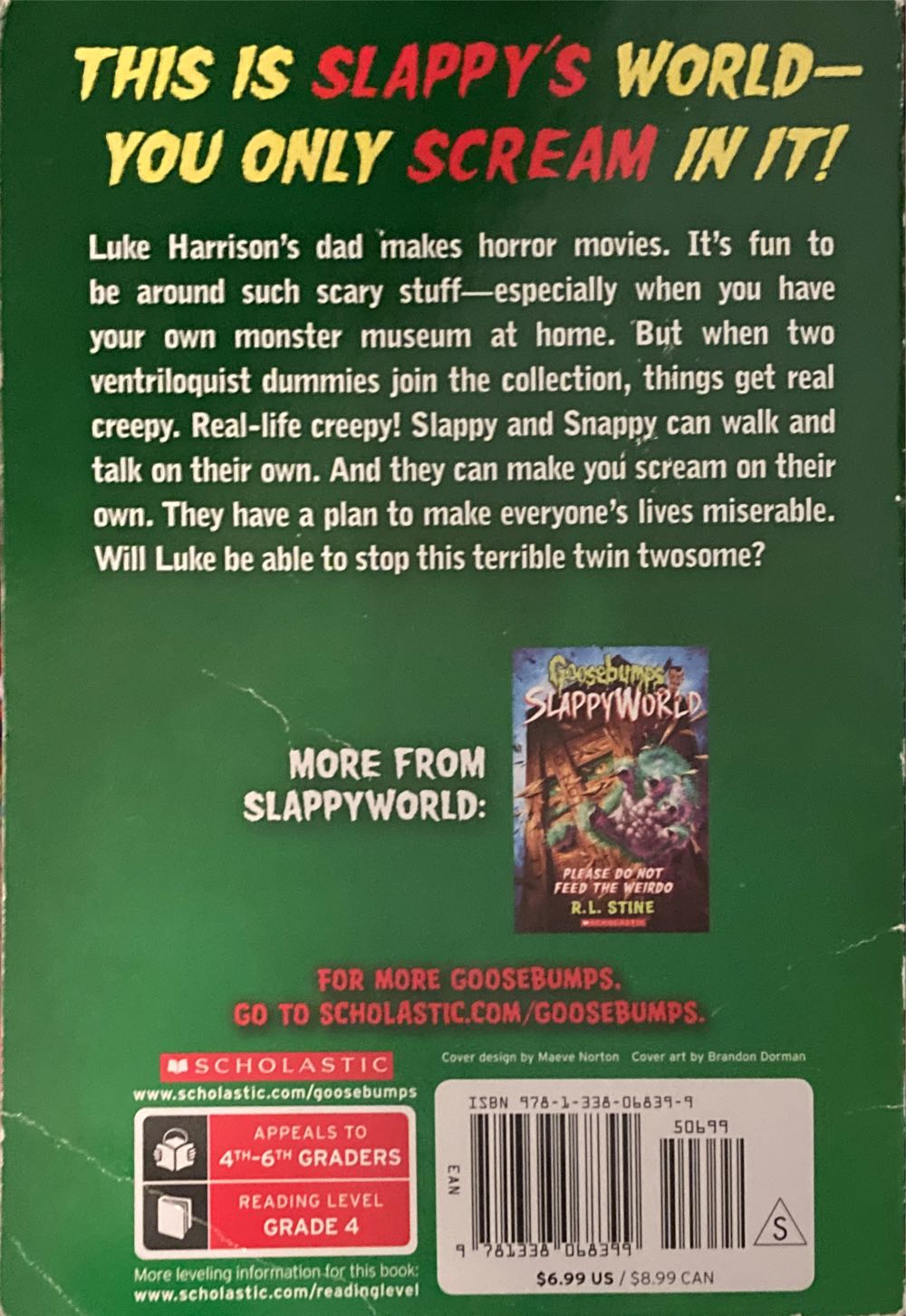 Goosebumps Slappyworld: #3 I Am Slappy’s Evil Twin - R.L. Stine (Scholastic - Paperback) book collectible [Barcode 9781338068399] - Main Image 2