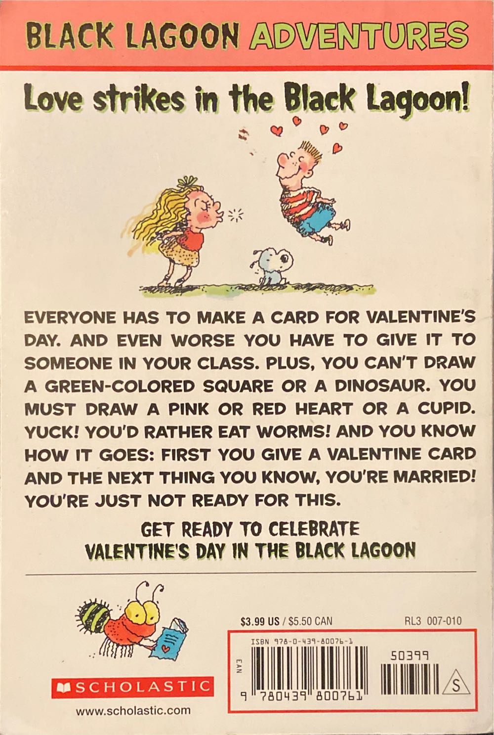 Black Lagoon #8: Valentine’s Day - Mike Thaler (Scholastic Inc. - Paperback) book collectible [Barcode 9780439800761] - Main Image 2