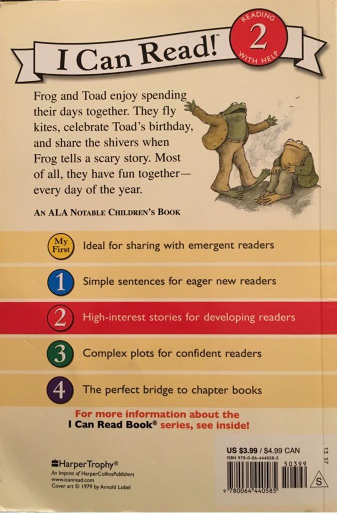 Days with Frog and Toad - Arnold Lobel (Harper Collins - Paperback) book collectible [Barcode 9780064440585] - Main Image 2