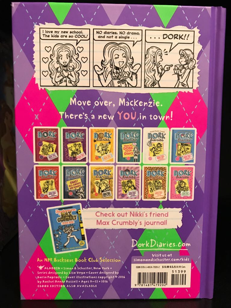 Dork Diaries #11: Tales From A Not So Friendly Frenemy - Rachel Renee Russell (Aladdin - Hardcover) book collectible [Barcode 9781481479202] - Main Image 2