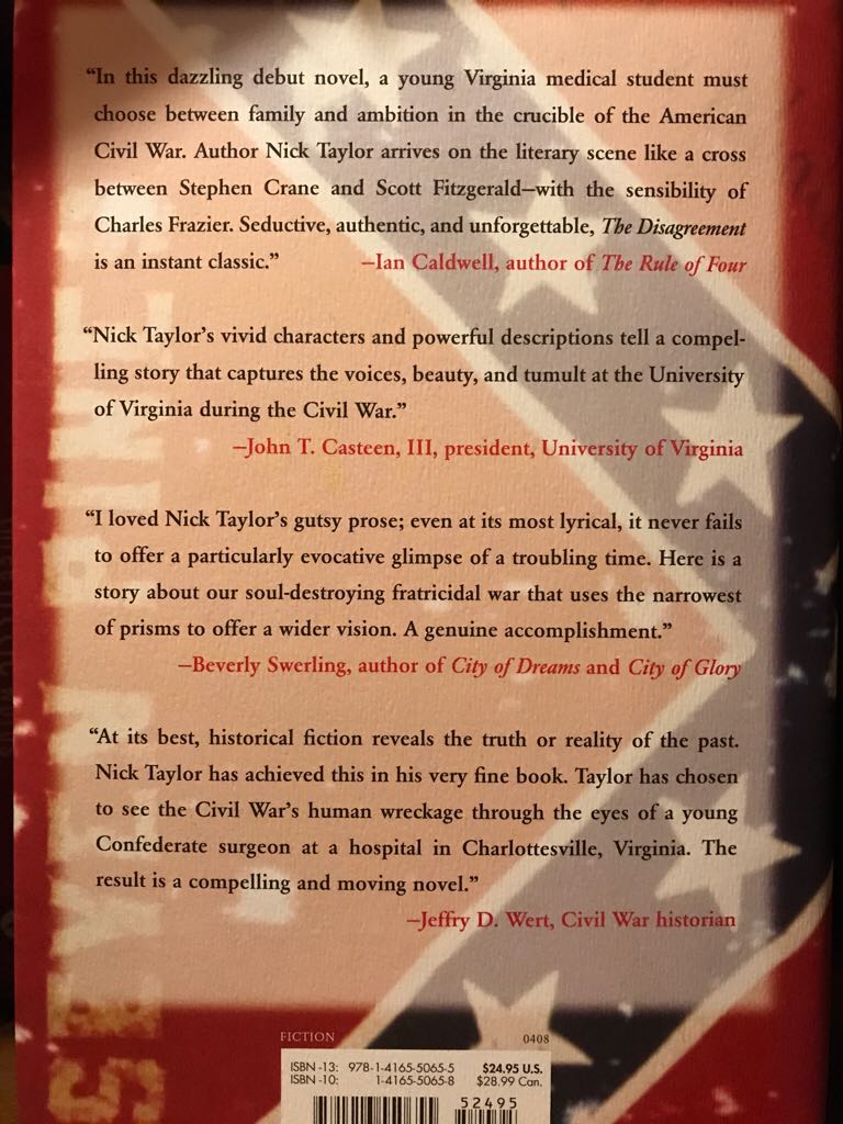 Disagreement, The - Nick Taylor (Simon & Schuster - Hardcover) book collectible [Barcode 9781416550655] - Main Image 2