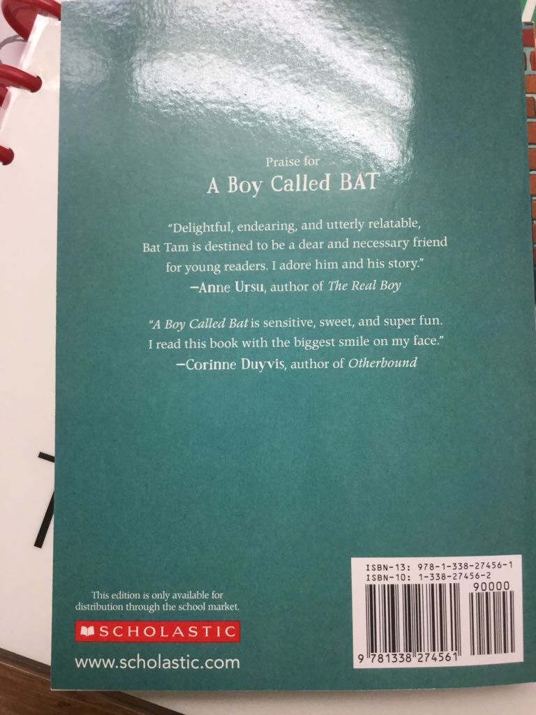 Boy Called Bat, A - Elana K. Arnold (- Paperback) book collectible [Barcode 9781338274561] - Main Image 2
