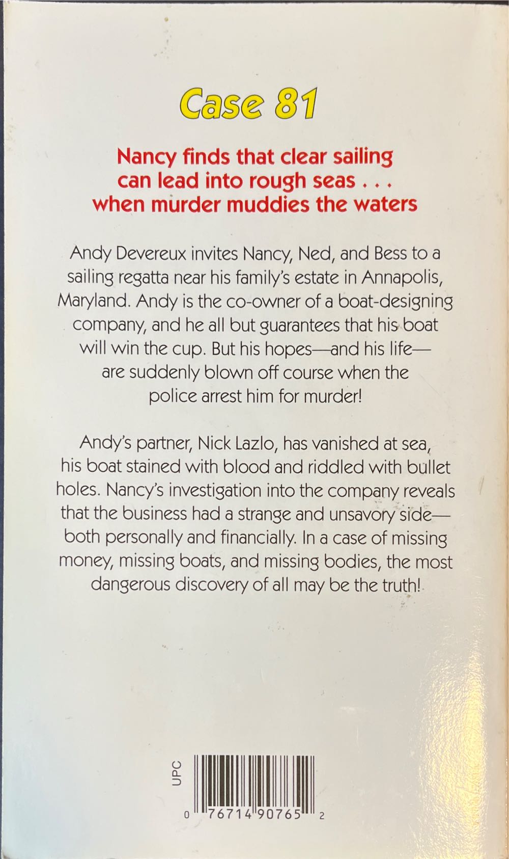The Nancy Drew Files 081: Making Waves - Carolyn Keene (Simon Pulse - Paperback) book collectible [Barcode 9780671730857] - Main Image 2