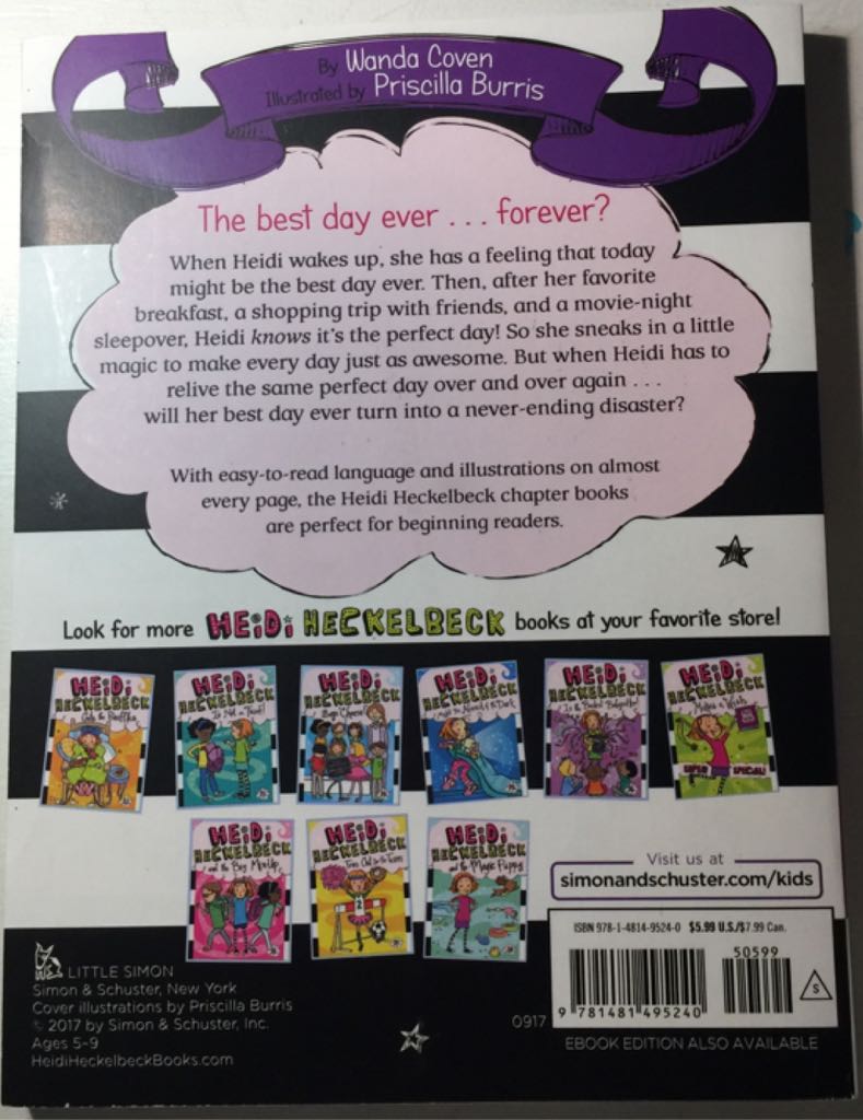 Heidi Heckelbeck 21: and the Never-Ending Day - Wanda Coven (Little Simon - Paperback) book collectible [Barcode 9781481495240] - Main Image 2