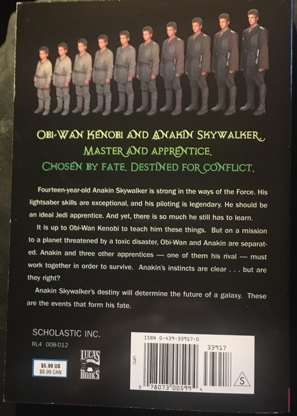 Star Wars Jedi Quest The Way Of The Apprentice - Jude Watson (Scholastic Paperbacks - Paperback) book collectible [Barcode 9780439339179] - Main Image 2