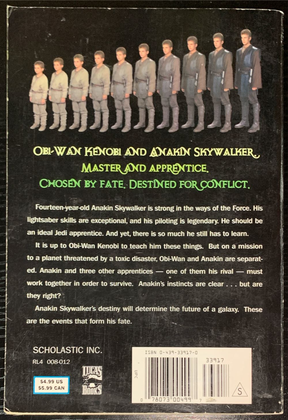 Star Wars Jedi Quest The Way Of The Apprentice - Jude Watson (Scholastic Paperbacks - Paperback) book collectible [Barcode 9780439339179] - Main Image 3