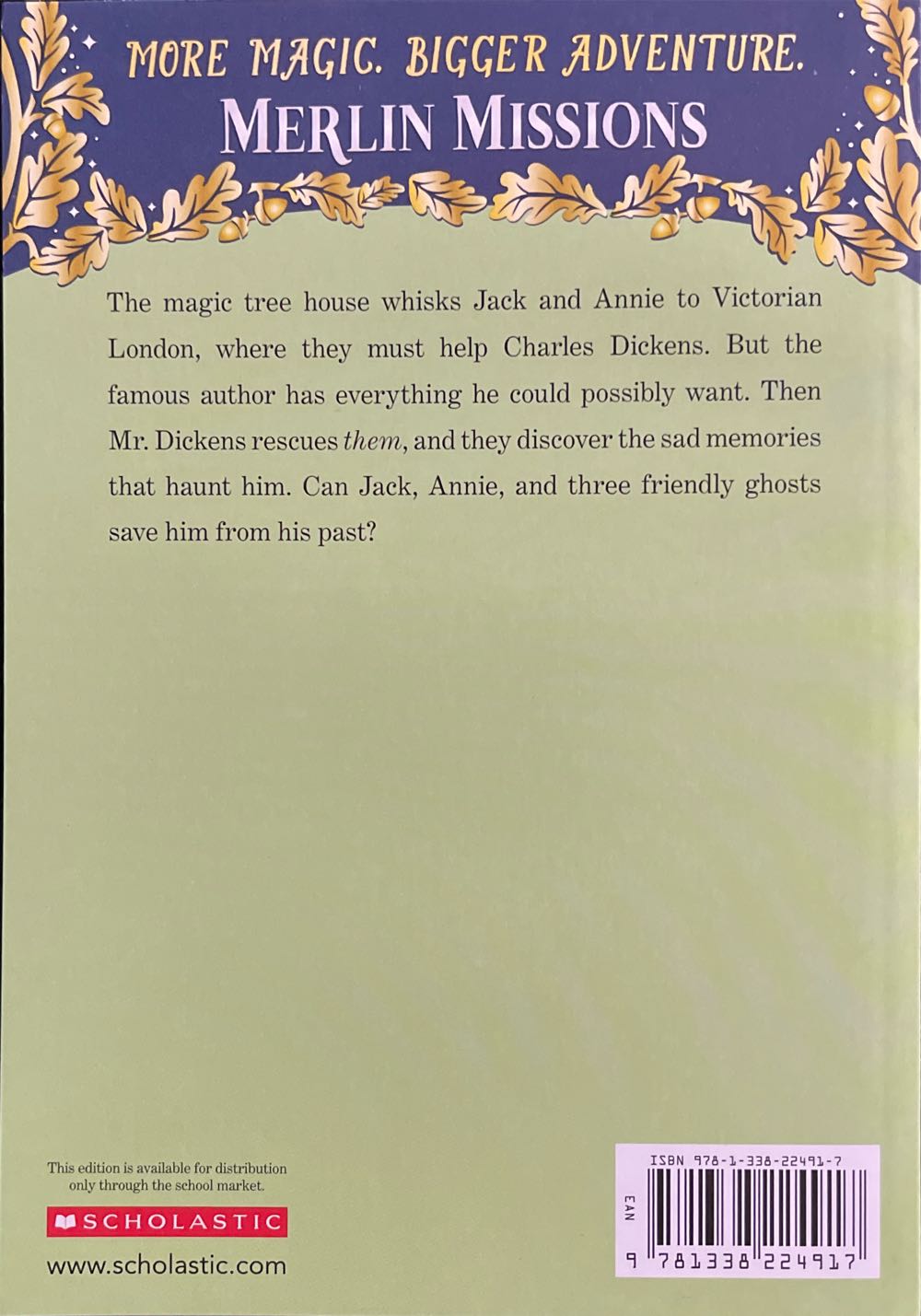 A Ghost Tale For Christmas Time - Mary Pope Osborne (Scholastic - Paperback) book collectible [Barcode 9781338224917] - Main Image 2