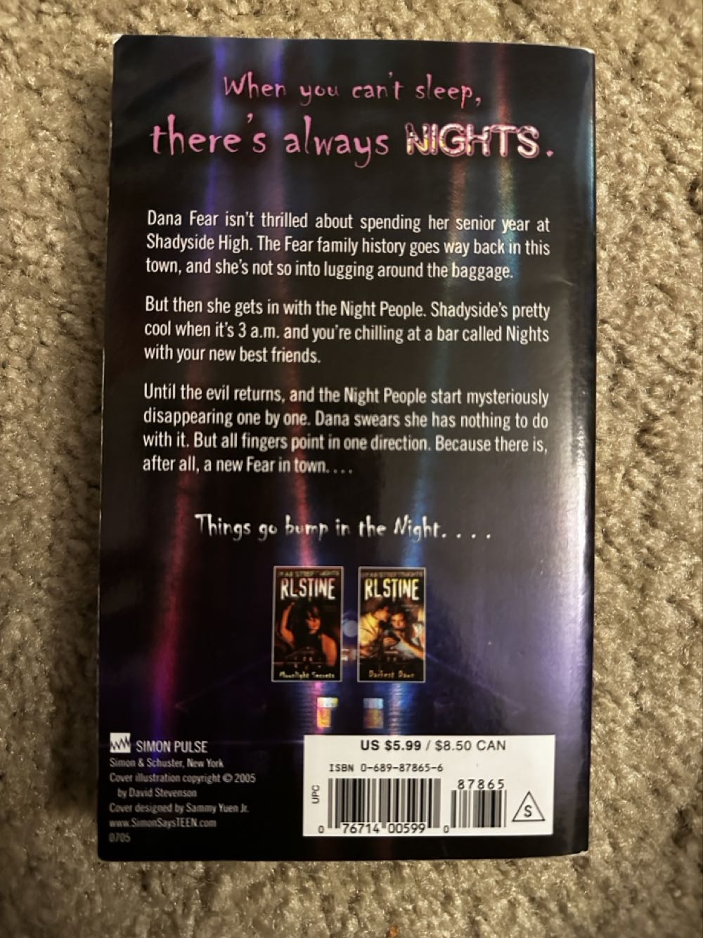 Midnight Games - R.L. Stine (Simon Pulse - Paperback) book collectible [Barcode 9780689878657] - Main Image 3