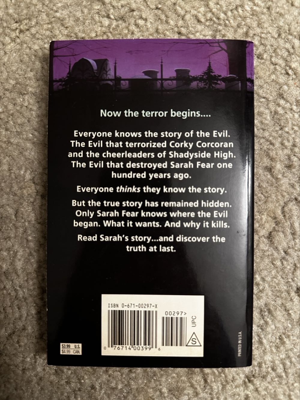 Fear Street Sagas 10: The Awakening Evil - R.L. Stine (Simon & Schuster - Paperback) book collectible [Barcode 9780671002978] - Main Image 3