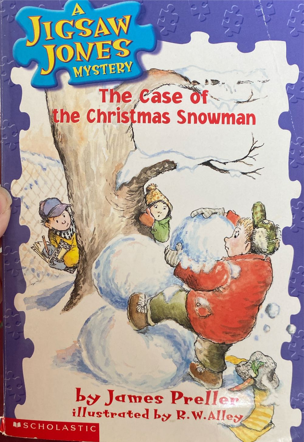 A Jigsaw Jones Mystery: The Case Of The Christmas Snowman - James Preller (Scholastic  Inc. - Paperback) book collectible [Barcode 9780590691260] - Main Image 3