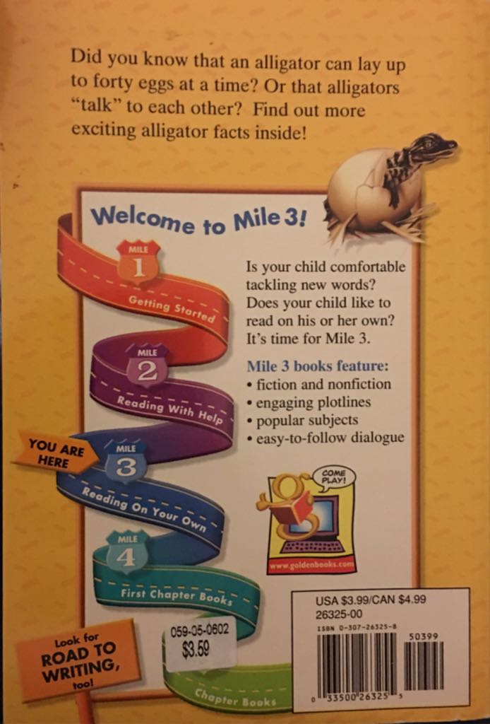 Alligators : - Monica Kulling (Golden Books - Paperback) book collectible [Barcode 9780307263254] - Main Image 2