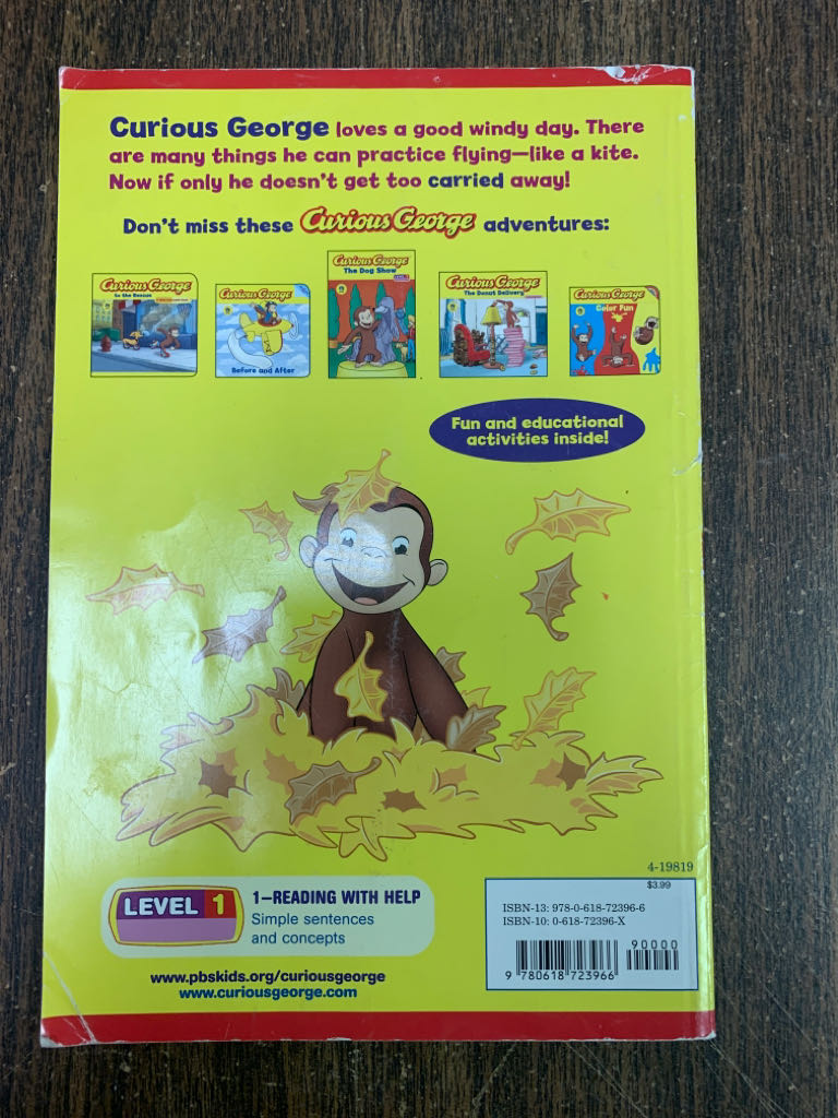 Curious George: The Kite - Monica Perez (HMH Books) book collectible [Barcode 9780618723966] - Main Image 2