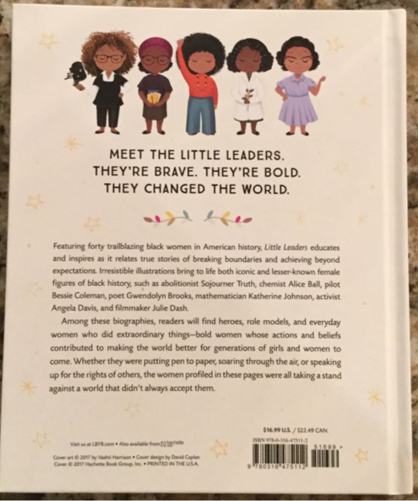 Little Leaders Bold Women In Black History - Vashti Harrison (Little, Brown & Company - Hardcover) book collectible [Barcode 9780316475112] - Main Image 2