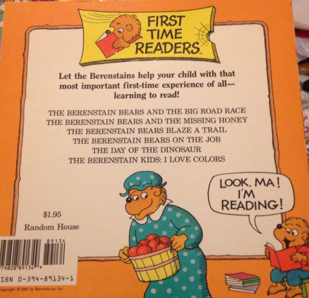Berenstain Bears and the Big Road Race - Stan & Jan Berenstain (Random House Books for Young Readers - Paperback) book collectible [Barcode 9780394891347] - Main Image 2