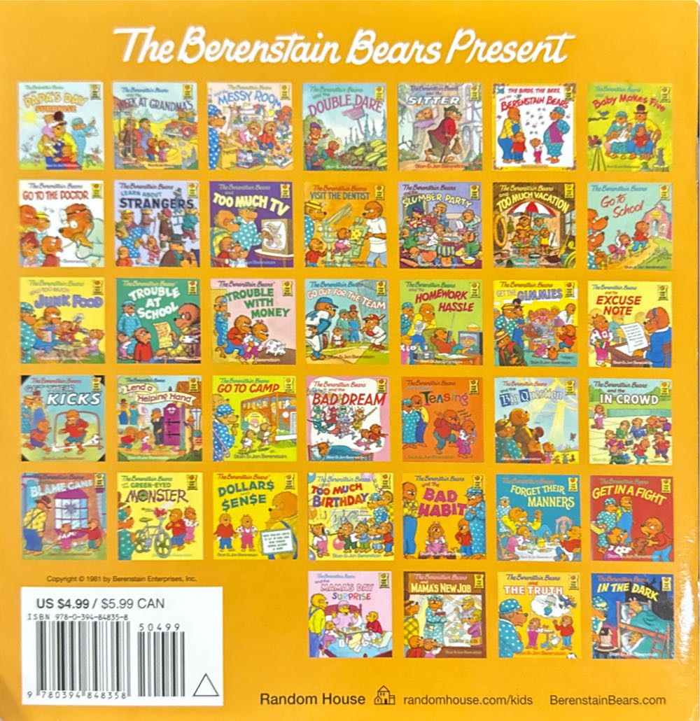 Berenstain Bears Go To The Doctor - Jan Berenstain (Random House Books for Young Readers - Paperback) book collectible [Barcode 9780394848358] - Main Image 2