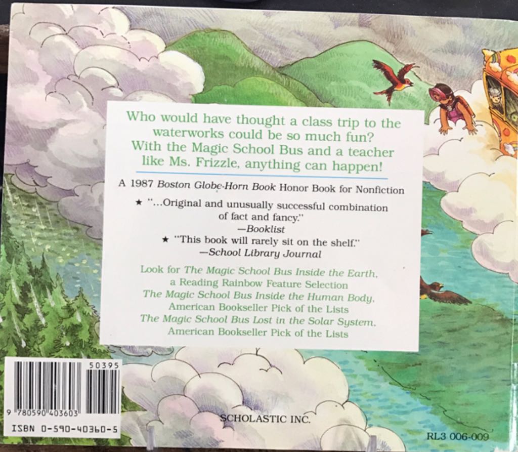 The Magic School Bus At The Waterworks - Joanna Cole (Scholastic Inc. - Paperback) book collectible [Barcode 9780590403603] - Main Image 2