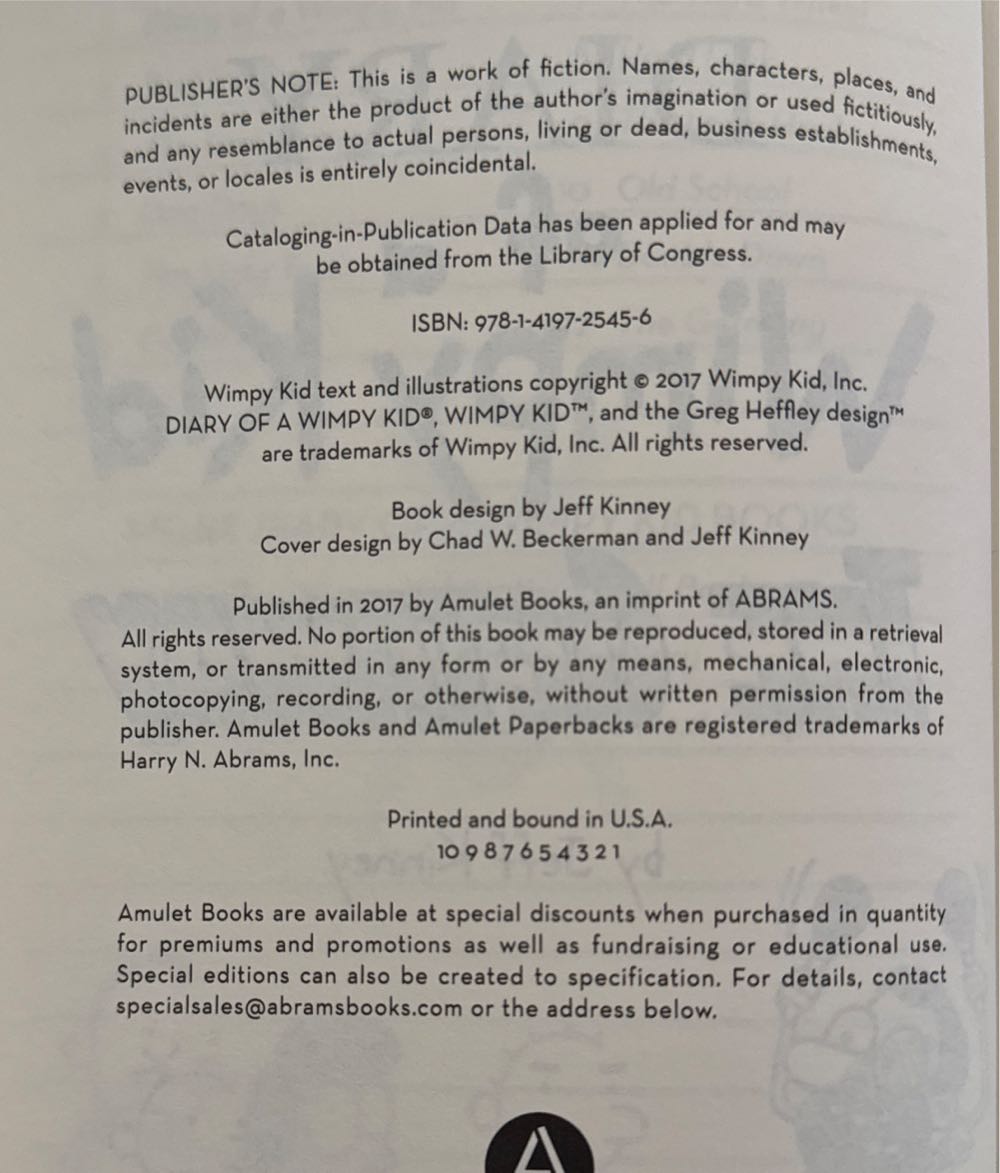 Diary of a Wimpy Kid #12: The Getaway - Jeff Kinney (Amulet Books - Hardcover) book collectible [Barcode 9781419725456] - Main Image 3