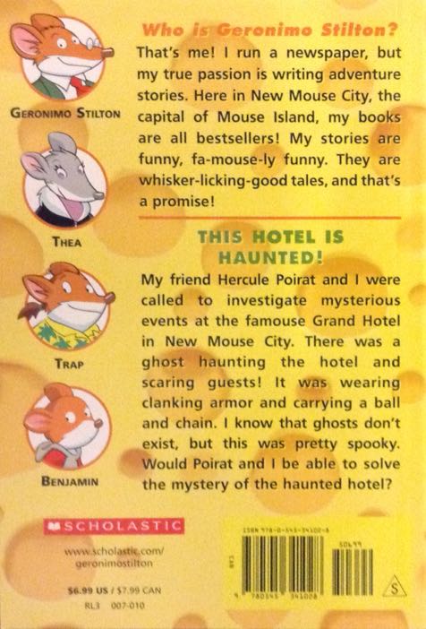 Geronimo Stilton #50: This Hotel Is Haunted! - Geronimo Stilton (Scholastic Inc. - Paperback) book collectible [Barcode 9780545341028] - Main Image 2