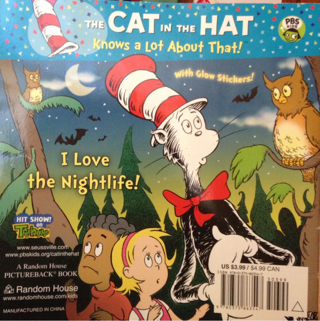 Cat In The Hat: I Love the Nightlife! - Dr. Seuss (A Random House - Paperback) book collectible [Barcode 9780375863547] - Main Image 2
