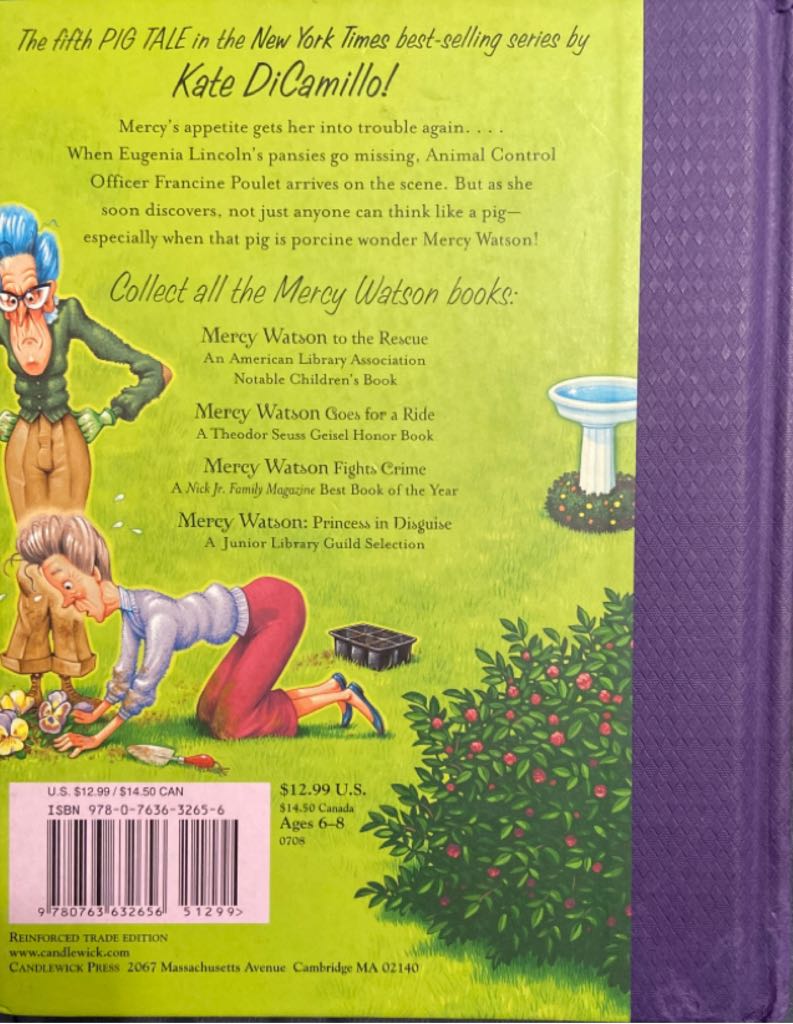 Mercy Watson Thinks Like a Pig - Kate DiCamillo (Candlewick Press - Hardcover) book collectible [Barcode 9780763632656] - Main Image 2