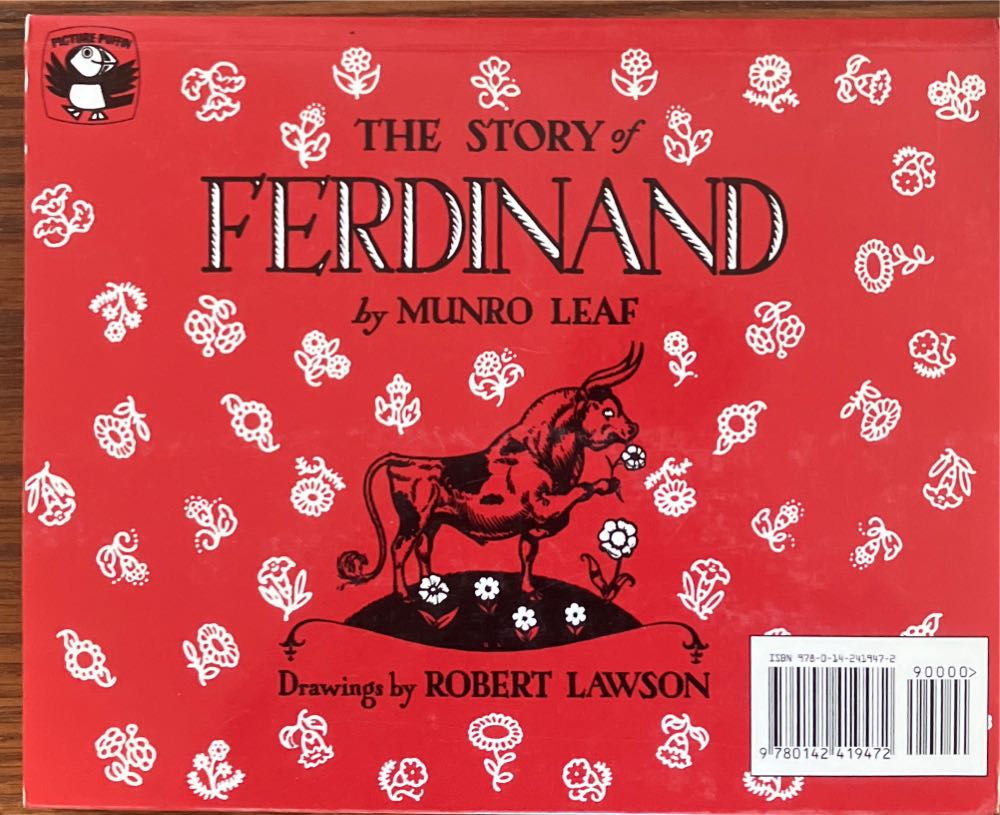 The Story Of Ferdinand - Munro Leaf (Puffin Books - Paperback) book collectible [Barcode 9780142419472] - Main Image 2
