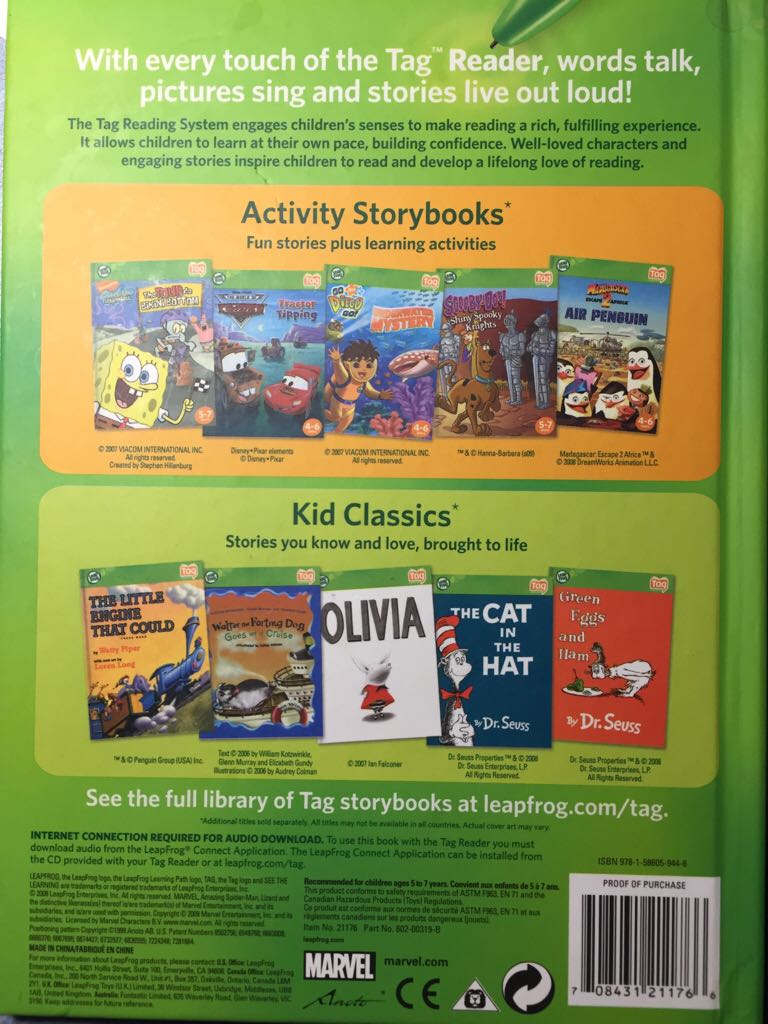 The Amazing Spider-Man: The Lizard’s Tale - Leap Frog (Leapfrog) book collectible [Barcode 9781586059446] - Main Image 2