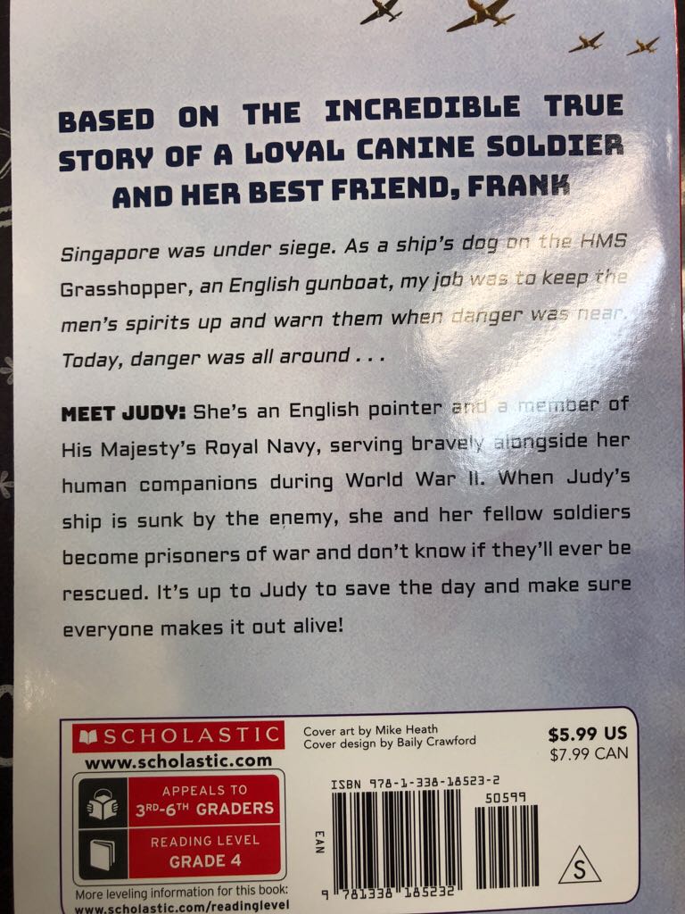 G.I. Dogs Prisoner Of War: Judy - Laurie Calkhoven book collectible [Barcode 9781338185232] - Main Image 2