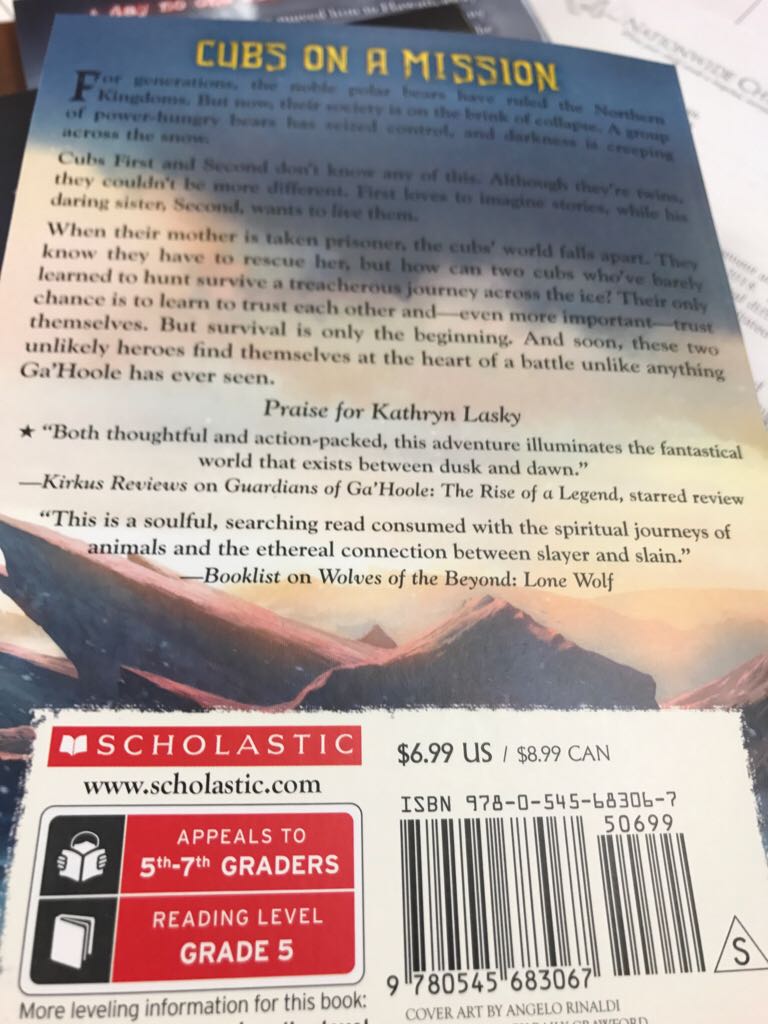 Bear Of The Ice Book 1 The Quest Of The Cubs - Kathryn Lasky (Scholastic Inc. - Paperback) book collectible [Barcode 9780545683067] - Main Image 2