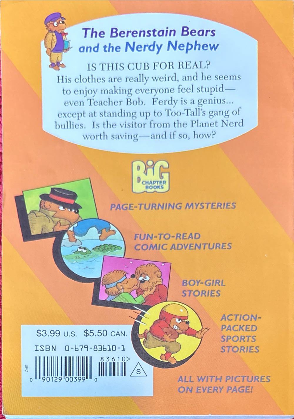 Berenstain Bears: BCB: And The Nerdy Nephew - Stan & Jan Berenstain (Random House - Paperback) book collectible [Barcode 9780679836100] - Main Image 2