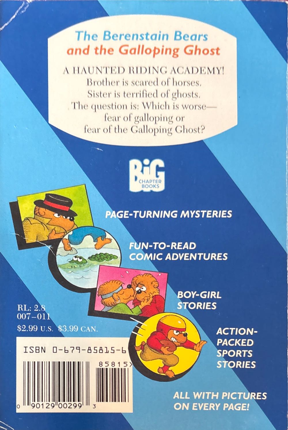 Berenstain Bears: BCB: And The Galloping Ghost - Stan & Jan Berenstain (Random House - Paperback) book collectible [Barcode 9780679858157] - Main Image 2