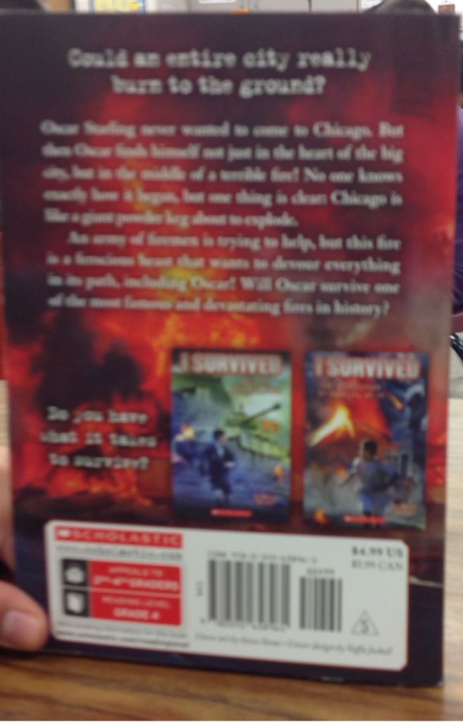 The Great Chicago Fire, 1871 - Lauren Tarshis (Scholastic Inc. - Paperback) book collectible [Barcode 9780545658461] - Main Image 2