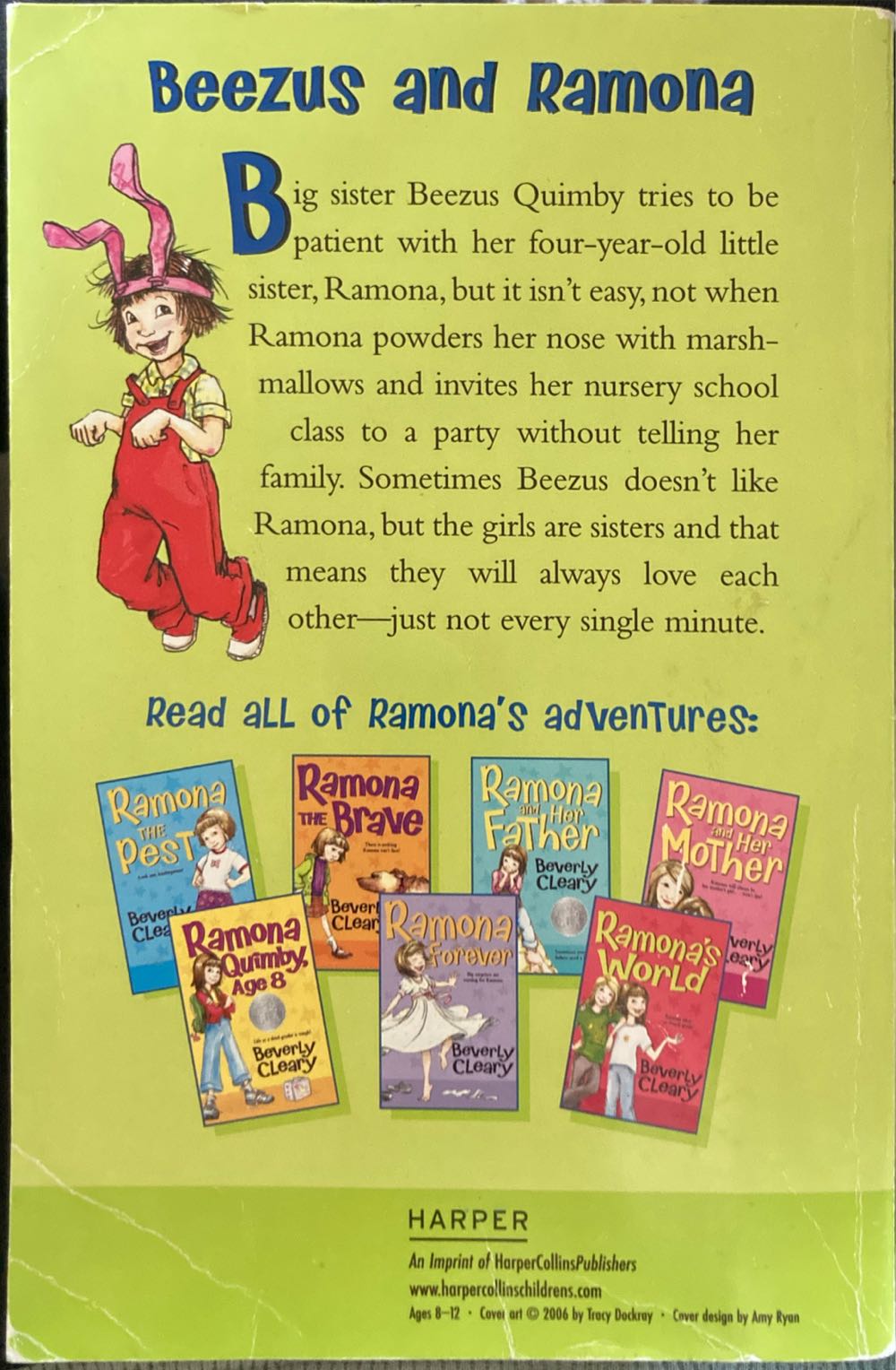 Beezus And Ramona - Beverly Cleary (HarperTrophy - Paperback) book collectible [Barcode 9780062040435] - Main Image 2