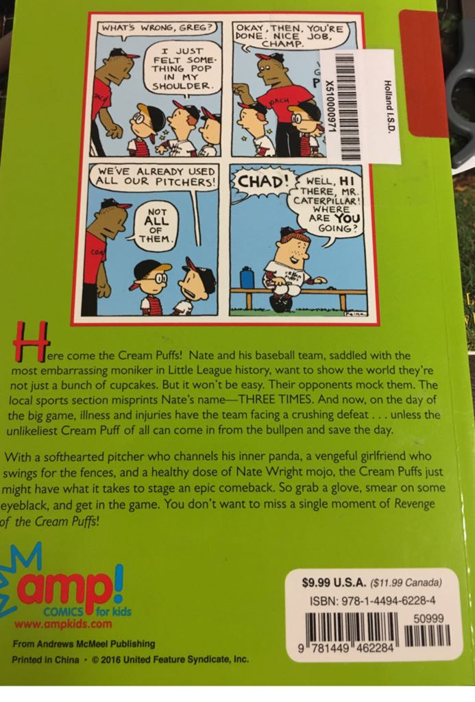 Big Nate: Revenge Of The Cream Puffs - Lincoln Peirce (Andrew McMeel Publishing - Paperback) book collectible [Barcode 9781449462284] - Main Image 2