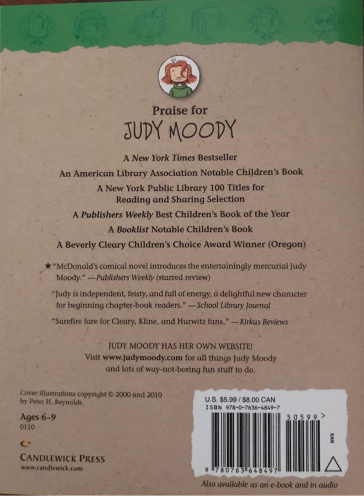 Judy Moody #1: Was In A Mood Need 2 And 3 - Megan McDonald (Candlewick Press - Paperback) book collectible [Barcode 9780763648497] - Main Image 2