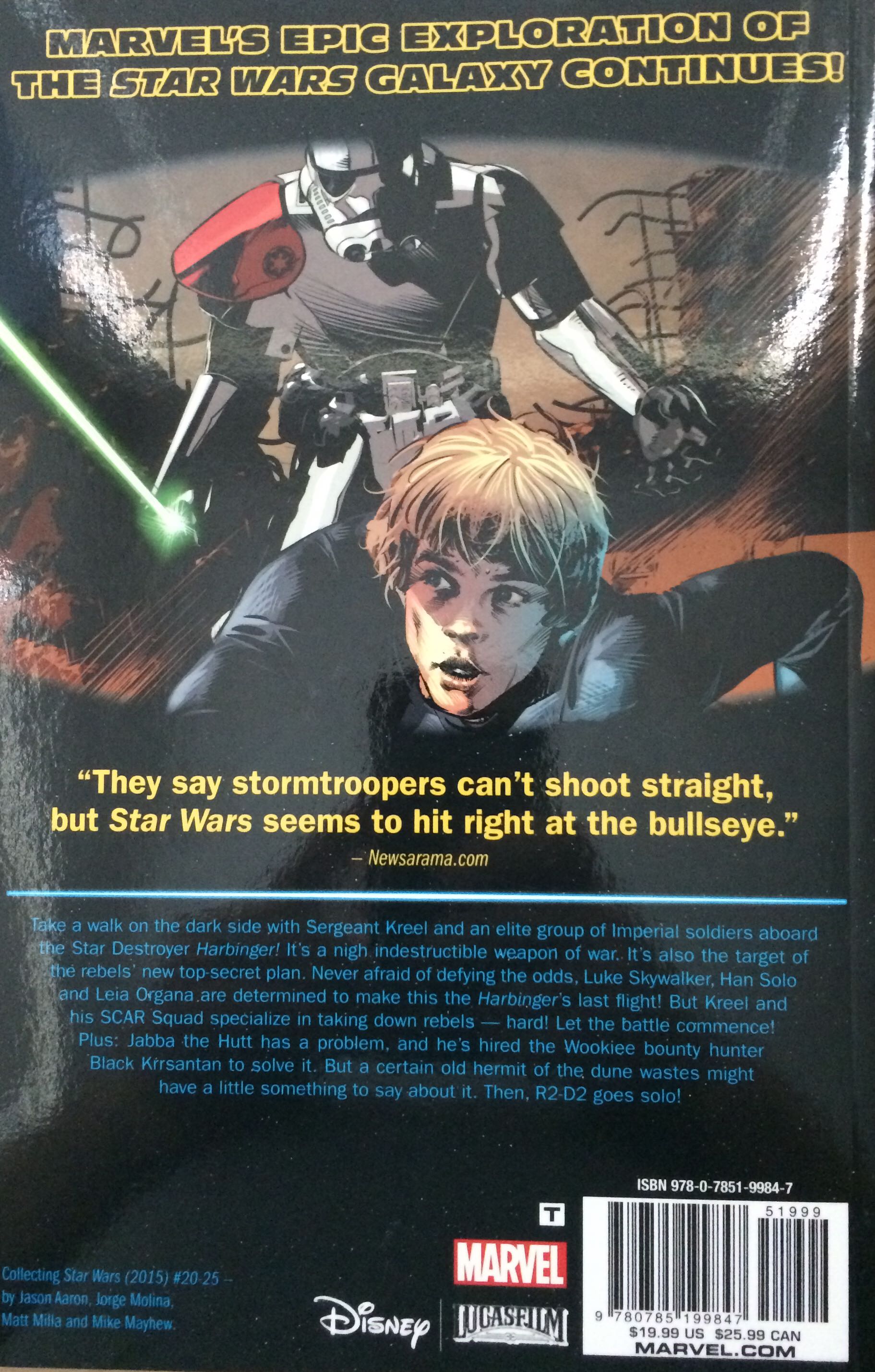 Marvel Star Wars: Vol 4: Last Flight Of The Harbinger - Chris Eliopoulos (Marvel - Trade Paperback) book collectible [Barcode 9780785199847] - Main Image 2