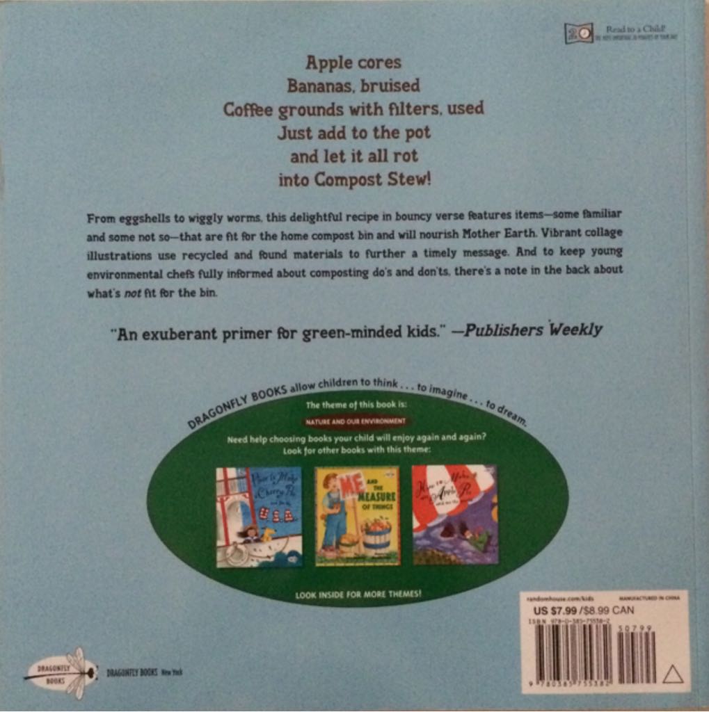 Compost Stew: An A to Z Recipe For The Earth - Ashley Wolff (Dragonfly Books - Paperback) book collectible [Barcode 9780385755382] - Main Image 2