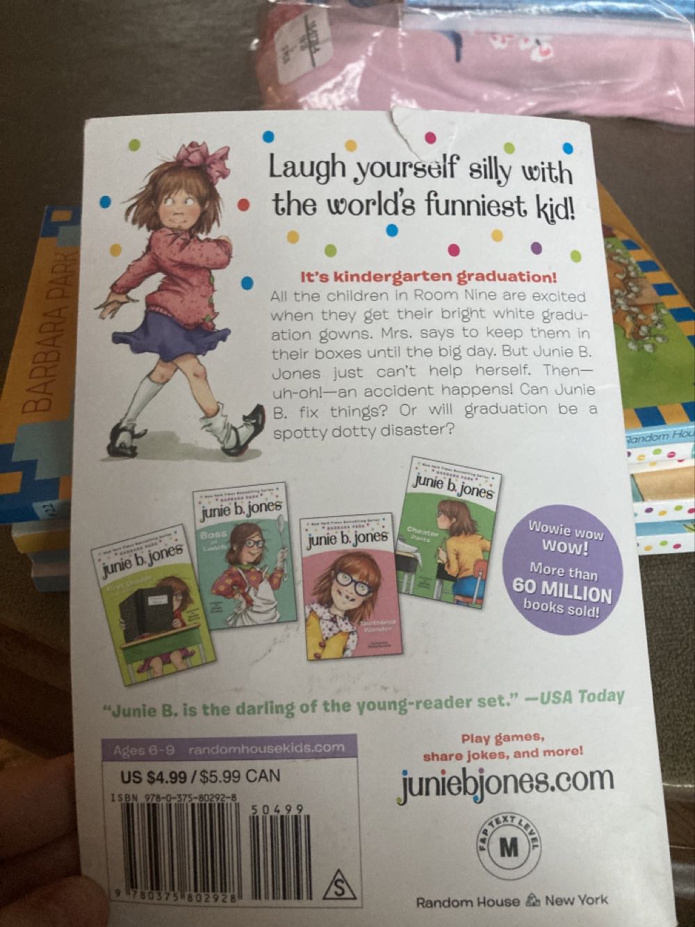 Junie B. Jones #17 Is A Graduation Girl - Barbara Park (Random House - Paperback) book collectible [Barcode 9780375802928] - Main Image 2