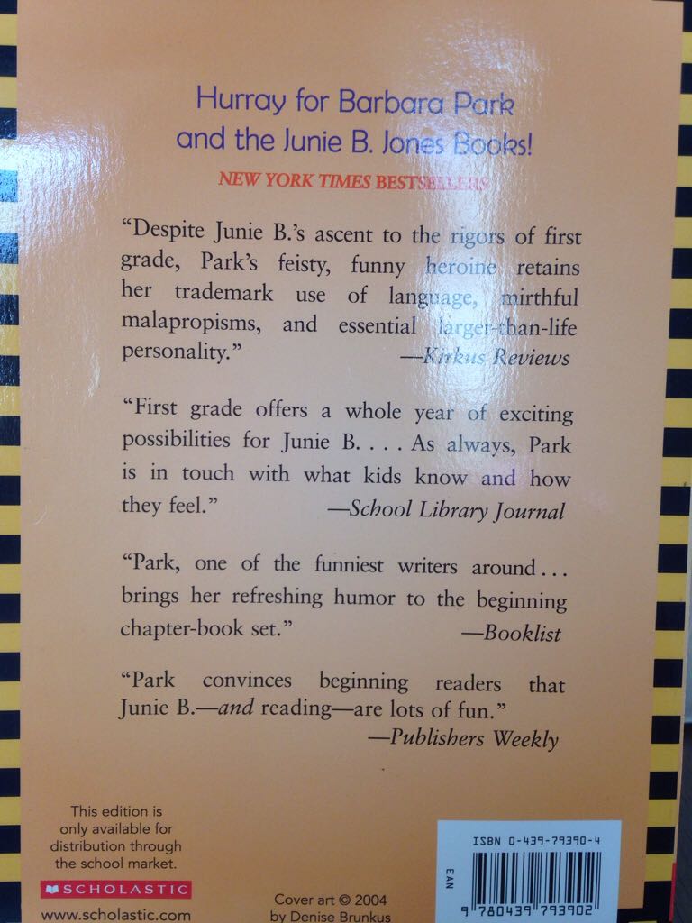 Junie B., First Grader Boo..and I Mean It - Barbara Park (Scholastic Inc. - Paperback) book collectible [Barcode 9780439793902] - Main Image 2