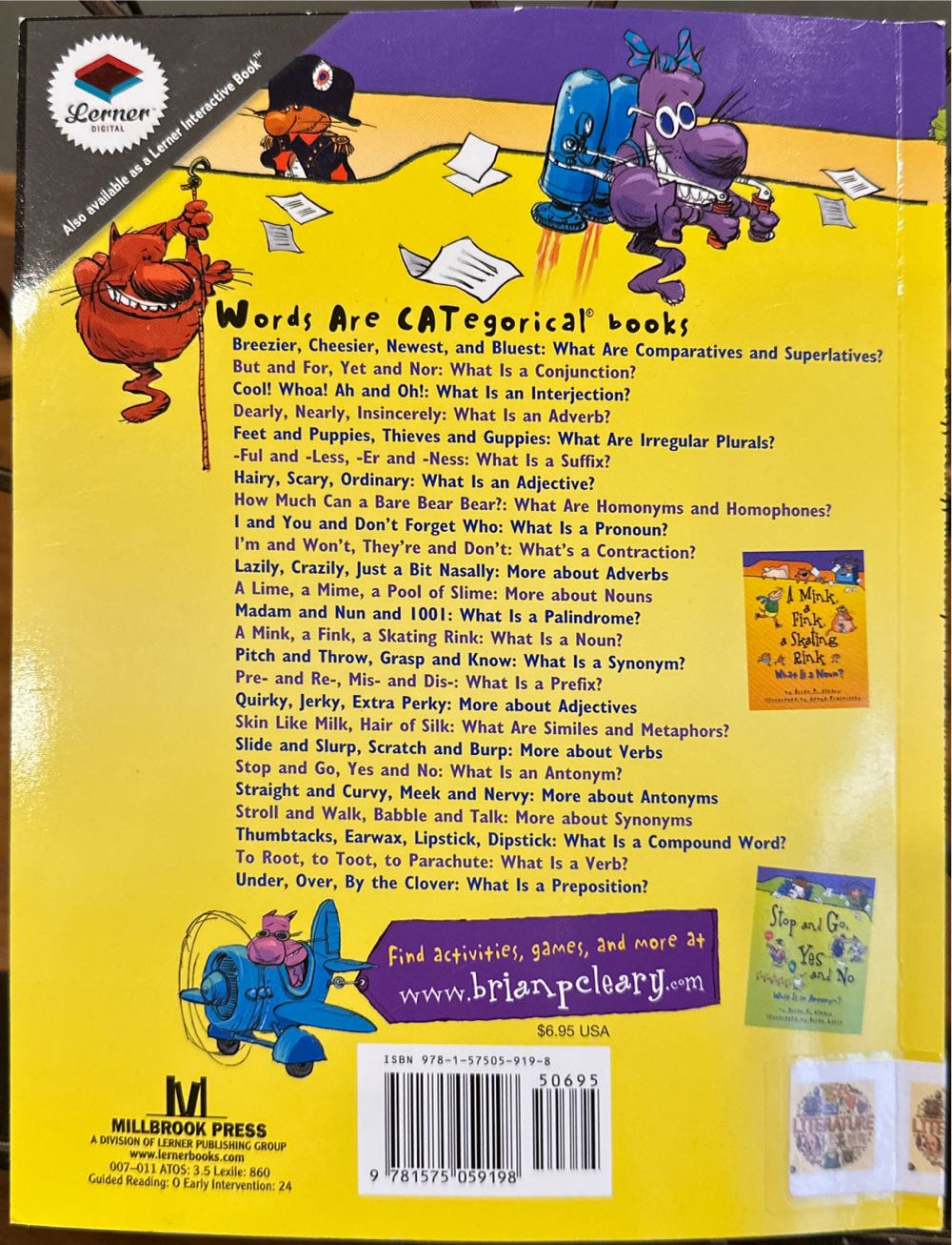 Dearly, Nearly, Insincerely - Brian P. Cleary (Millbrook Press) book collectible [Barcode 9781575059198] - Main Image 3