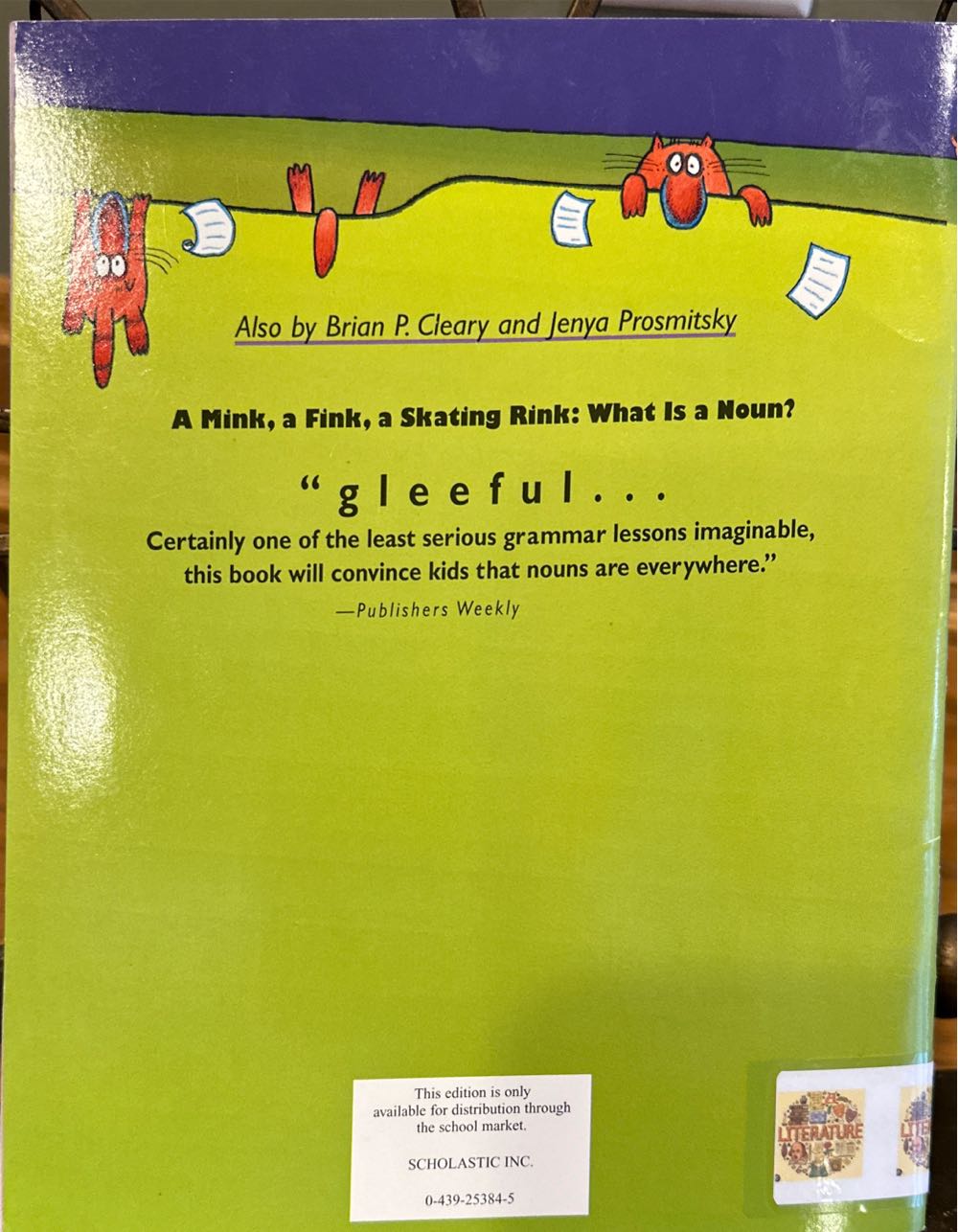 Hairy, Scary, Ordinary - Brian P. Cleary (Scholastic Inc. - Paperback) book collectible [Barcode 9780439253840] - Main Image 3