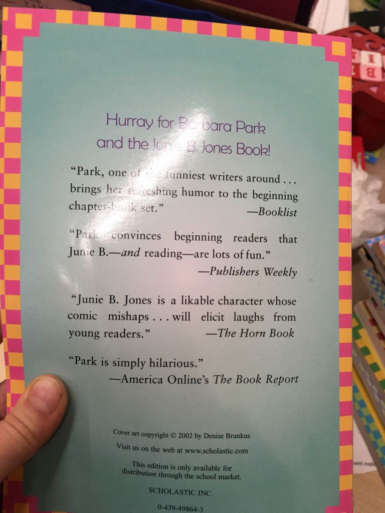 Junie B. First Grader Boss Of Lunch - Barbara Park (Scholastic Inc - Paperback) book collectible [Barcode 9780439498647] - Main Image 2