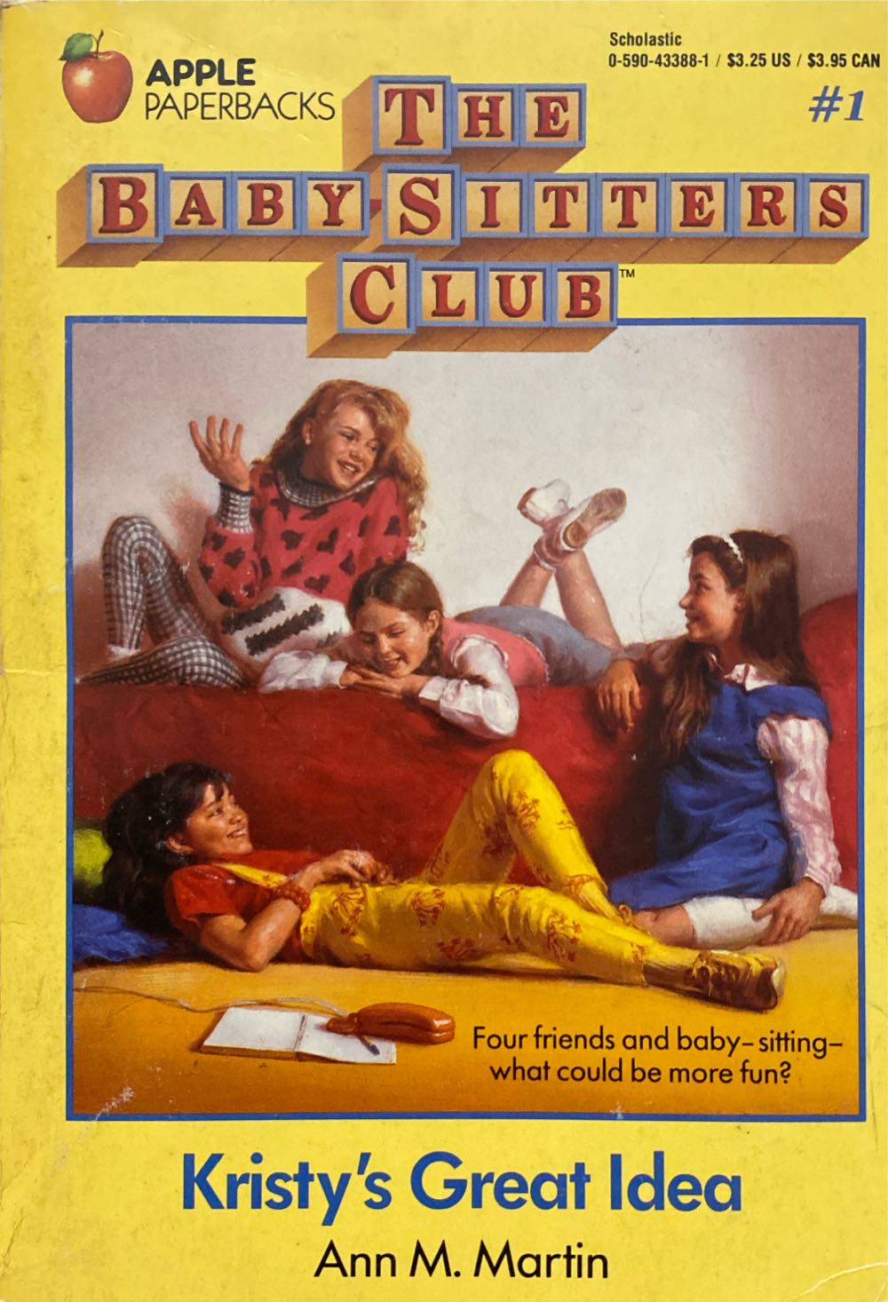 Baby-Sitters Club Original #1: Kristy’s Great Idea - 8th Graders - Ann M. Martin (Scholastic - Paperback) book collectible [Barcode 9780590433884] - Main Image 2