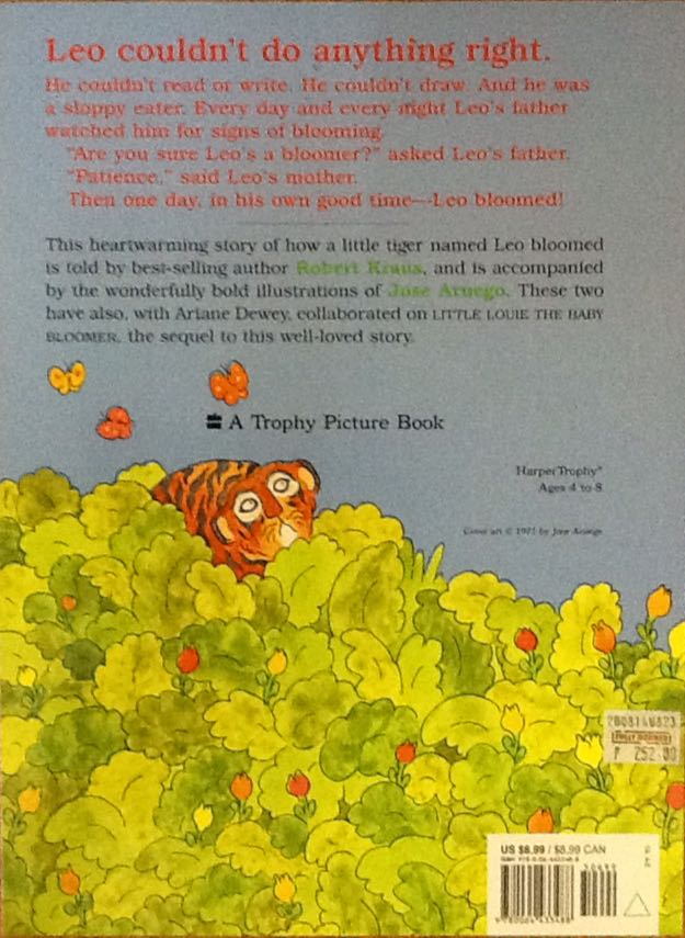 Leo the Late Bloomer - Robert Kraus (Harper Trophy - Paperback) book collectible [Barcode 9780064433488] - Main Image 2