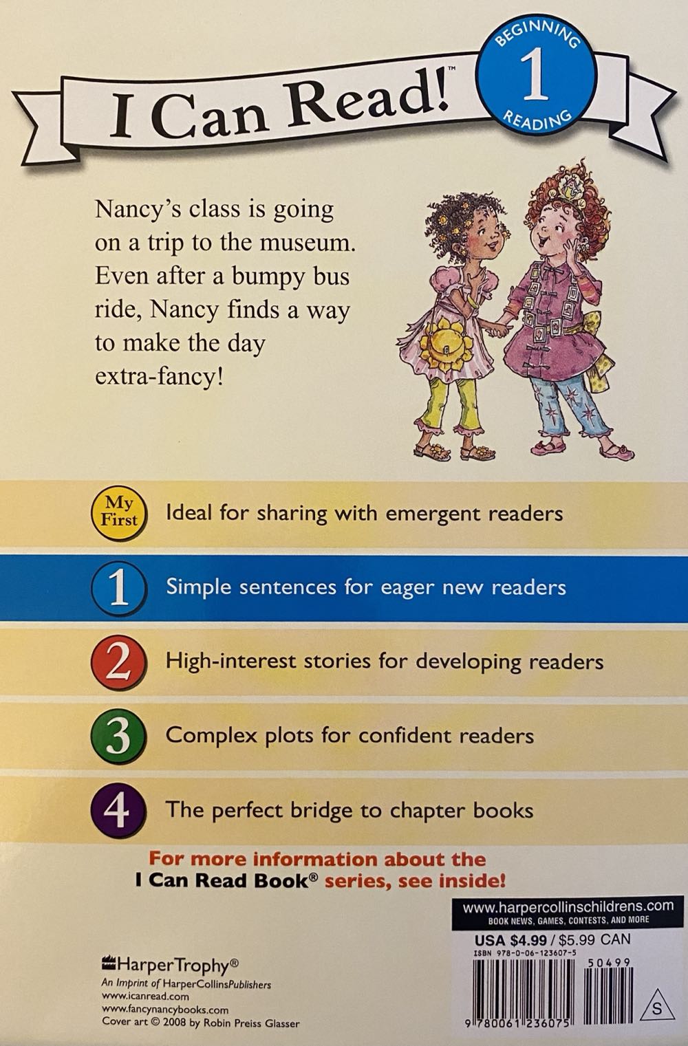 Fancy Nancy at the Museum (I Can Read Book 1) - Jane OâConnor (HarperCollins - Paperback) book collectible [Barcode 9780061236075] - Main Image 2